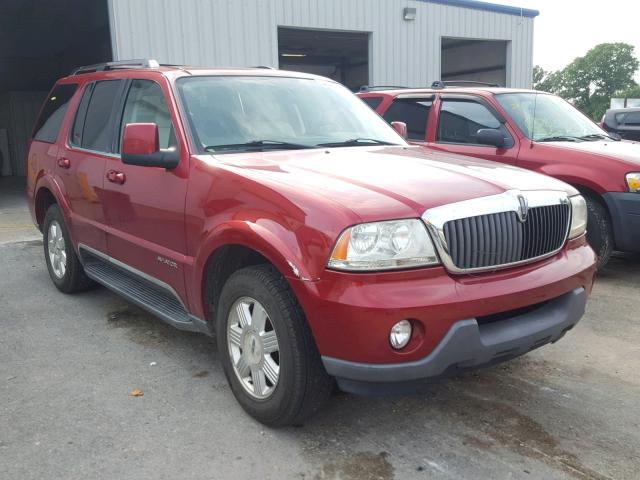 5LMEU78H93ZJ11555 - 2003 LINCOLN AVIATOR MAROON photo 1