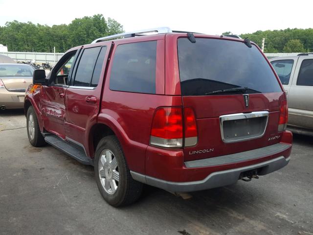 5LMEU78H93ZJ11555 - 2003 LINCOLN AVIATOR MAROON photo 3