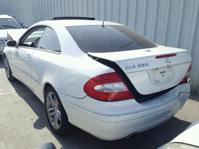 WDBTJ56J16F176972 - 2006 MERCEDES-BENZ CLK 350 WHITE photo 3