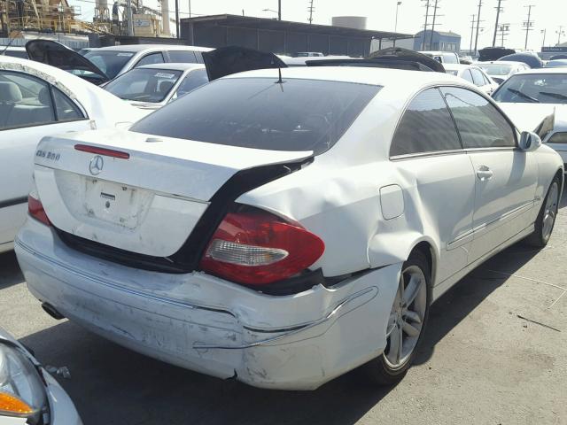 WDBTJ56J16F176972 - 2006 MERCEDES-BENZ CLK 350 WHITE photo 4