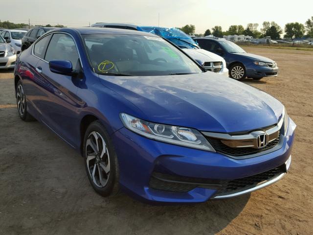 1HGCT1A37GA009982 - 2016 HONDA ACCORD LX- BLUE photo 1