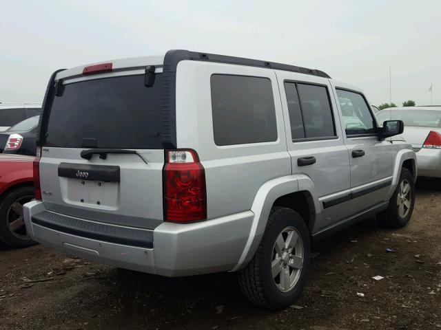 1J8HG48K16C293175 - 2006 JEEP COMMANDER SILVER photo 4
