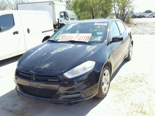 1C3CDFAA5DD344146 - 2013 DODGE DART SE BLACK photo 2