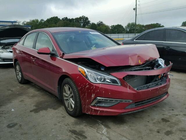 5NPE24AFXFH053777 - 2015 HYUNDAI SONATA SE RED photo 1