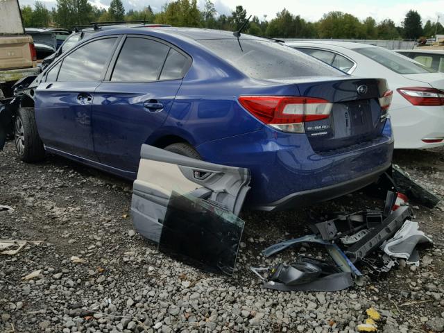 4S3GKAA60H3625526 - 2017 SUBARU IMPREZA BLUE photo 3