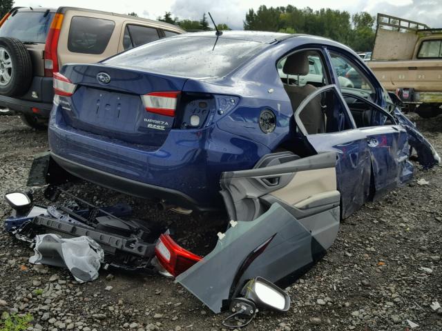 4S3GKAA60H3625526 - 2017 SUBARU IMPREZA BLUE photo 4