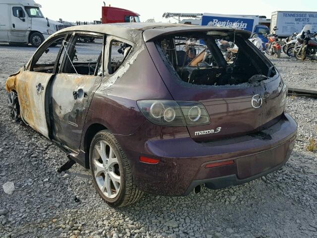 JM1BK343971765625 - 2007 MAZDA 3 HATCHBAC PURPLE photo 3