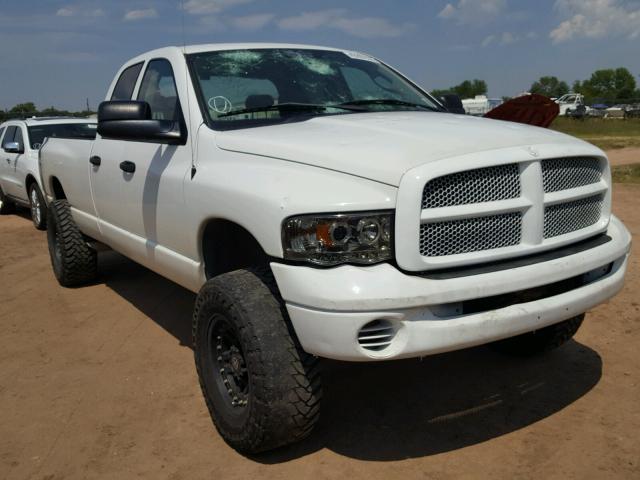 3D7KU28D54G107438 - 2004 DODGE RAM 2500 S WHITE photo 1