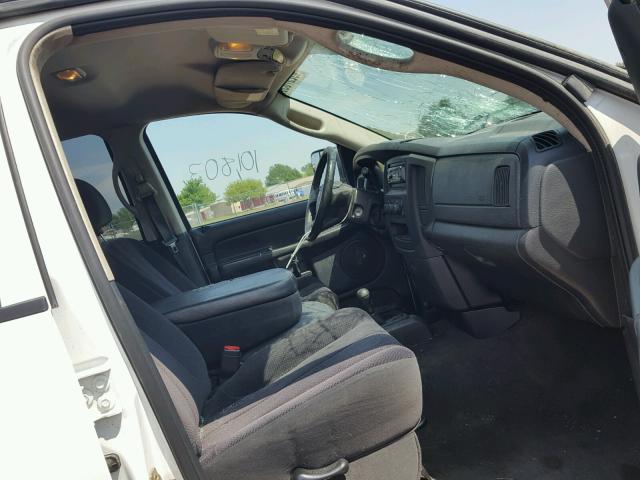 3D7KU28D54G107438 - 2004 DODGE RAM 2500 S WHITE photo 5