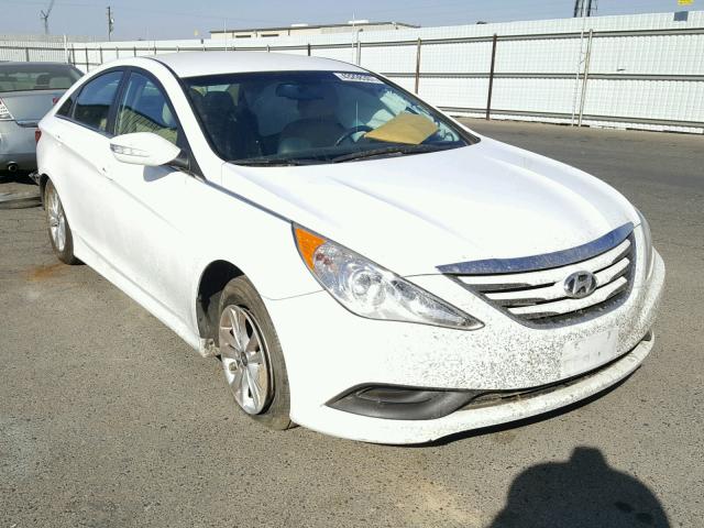 5NPEB4AC8EH909470 - 2014 HYUNDAI SONATA GLS WHITE photo 1