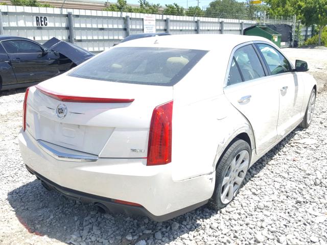 1G6AA5RX1D0131025 - 2013 CADILLAC ATS WHITE photo 4