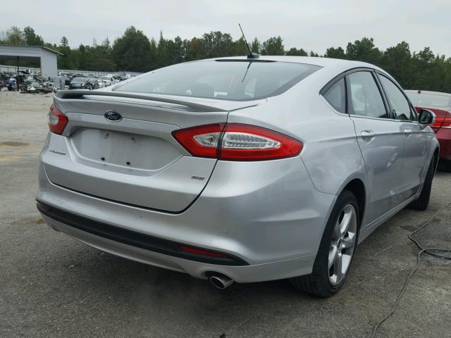 1FA6P0H7XE5380522 - 2014 FORD FUSION SE SILVER photo 4