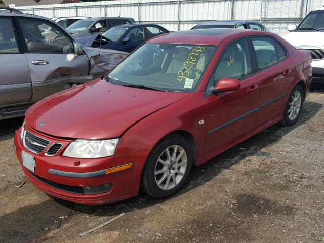 YS3FD49YX71008747 - 2007 SAAB 9-3 2.0T RED photo 2