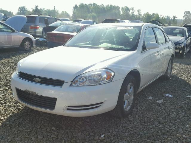 2G1WT55K281311088 - 2008 CHEVROLET IMPALA LT WHITE photo 2