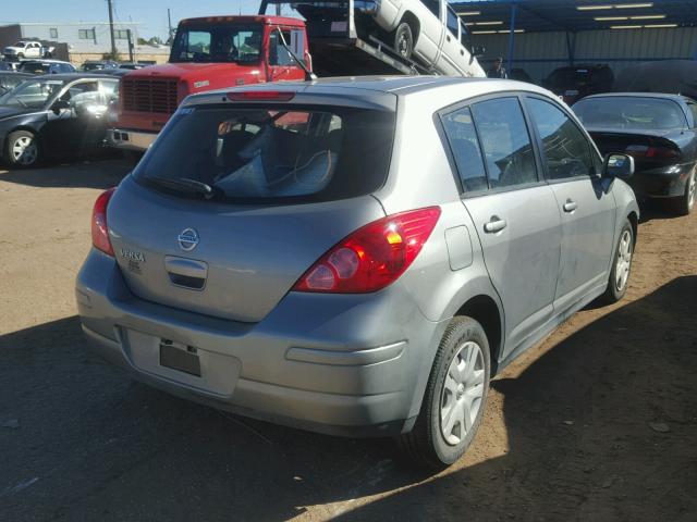 3N1BC1CP1CK810283 - 2012 NISSAN VERSA S SILVER photo 4