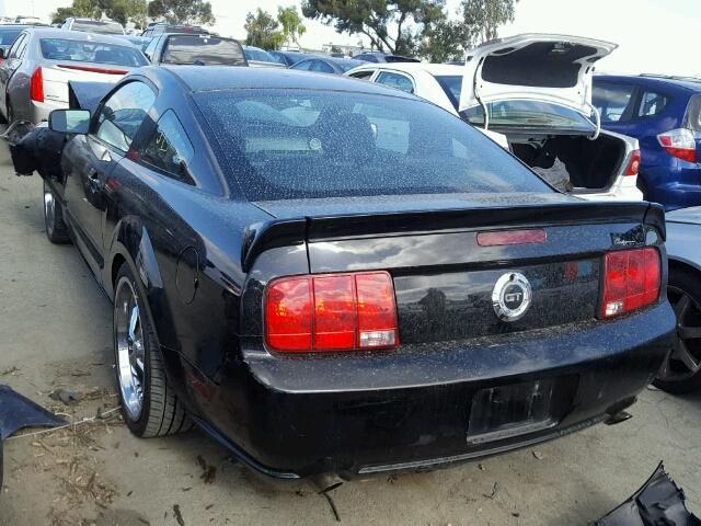 1ZVFT82H965145212 - 2006 FORD MUSTANG GT BLACK photo 3