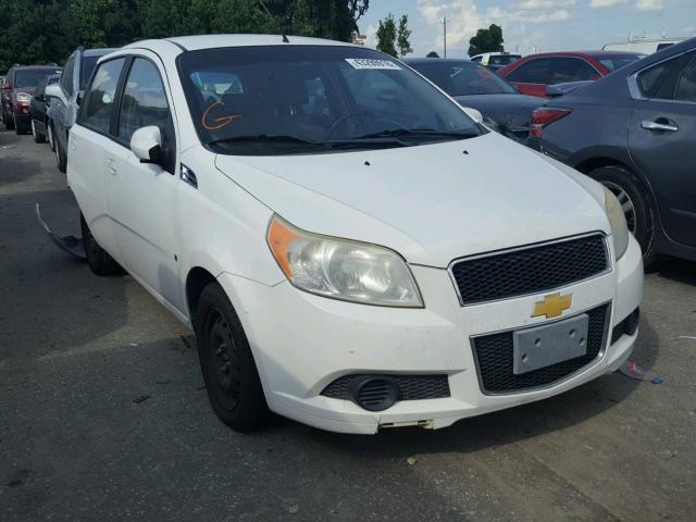 KL1TD66E89B672629 - 2009 CHEVROLET AVEO LS WHITE photo 1