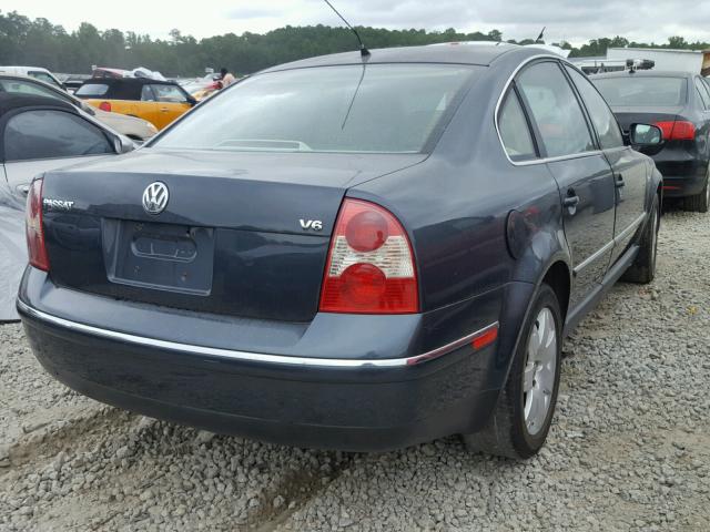 WVWRH63B71E150403 - 2001 VOLKSWAGEN PASSAT GLX BLUE photo 4