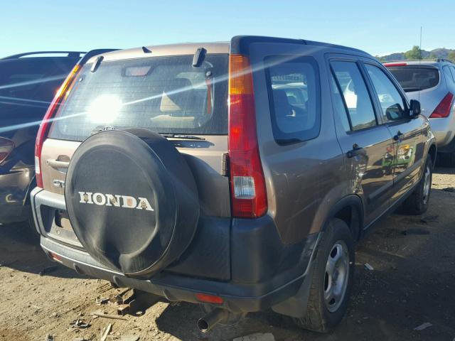 JHLRD685X2C014510 - 2002 HONDA CR-V LX BROWN photo 4