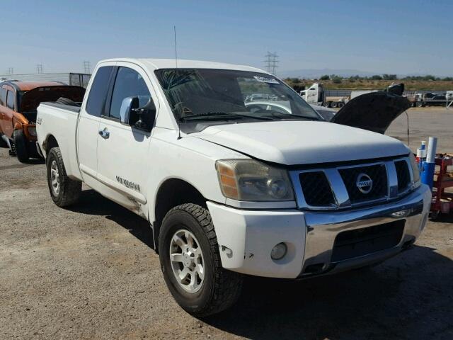 1N6AA06B85N522523 - 2005 NISSAN TITAN XE WHITE photo 1