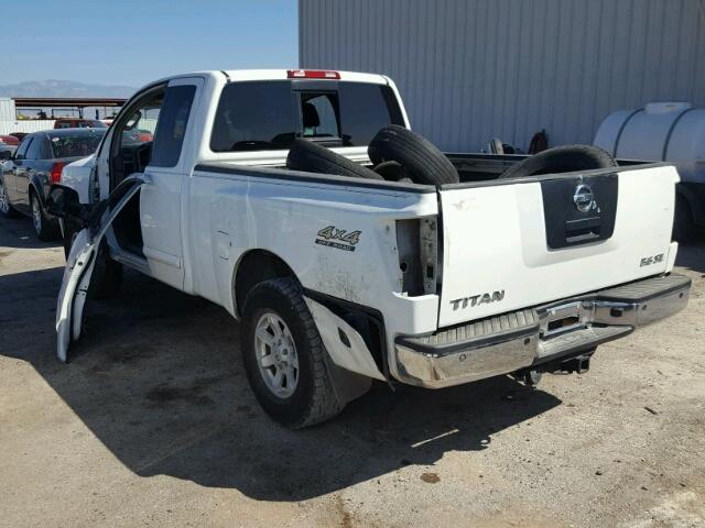 1N6AA06B85N522523 - 2005 NISSAN TITAN XE WHITE photo 3