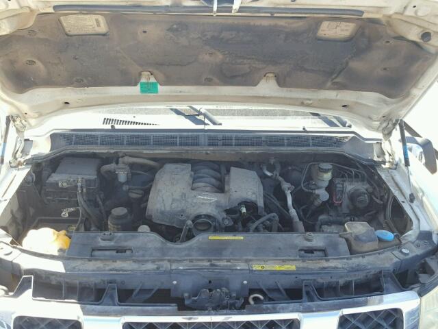 1N6AA06B85N522523 - 2005 NISSAN TITAN XE WHITE photo 7