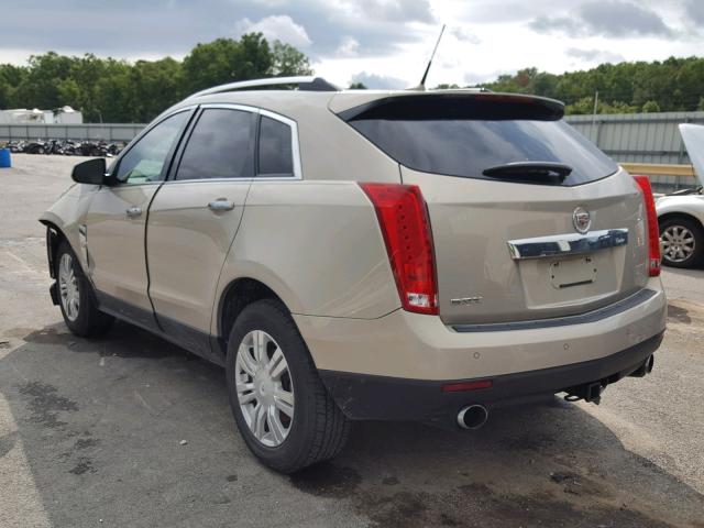 3GYFNAEY4AS520660 - 2010 CADILLAC SRX LUXURY GOLD photo 3