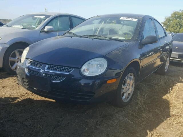 1B3ES56C75D200194 - 2005 DODGE NEON SXT BLACK photo 2