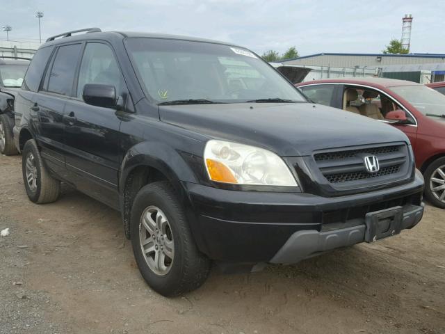 2HKYF18713H532860 - 2003 HONDA PILOT EXL BLACK photo 1