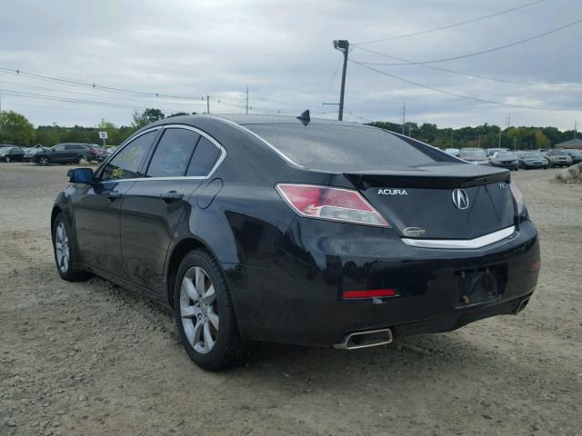 19UUA8F59CA035488 - 2012 ACURA TL BLACK photo 3