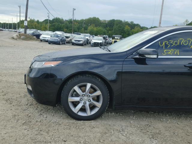 19UUA8F59CA035488 - 2012 ACURA TL BLACK photo 9