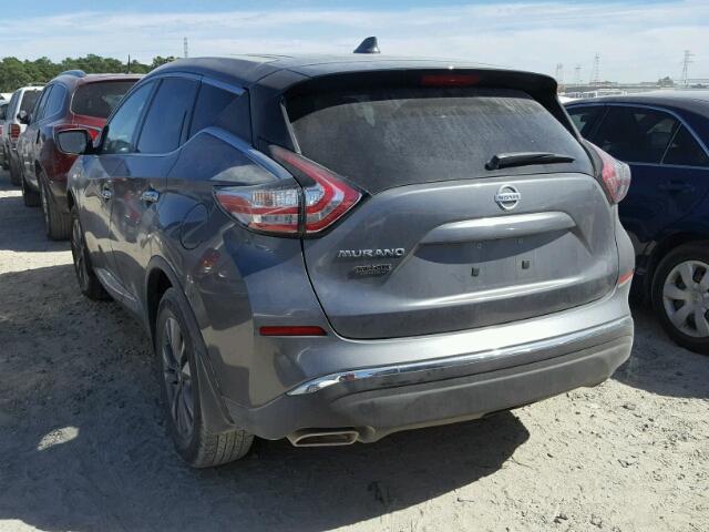 5N1AZ2MG9HN162393 - 2017 NISSAN MURANO GRAY photo 3