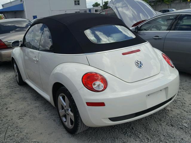 3VWFF31Y67M413494 - 2007 VOLKSWAGEN NEW BEETLE თეთრი ფოტო 3