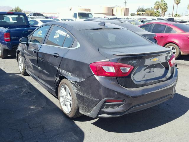 1G1BE5SM1H7237650 - 2017 CHEVROLET CRUZE LT CHARCOAL photo 3