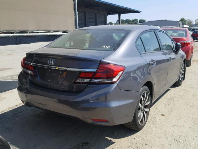 19XFB2F94FE258253 - 2015 HONDA CIVIC EXL 黑色 照片 4