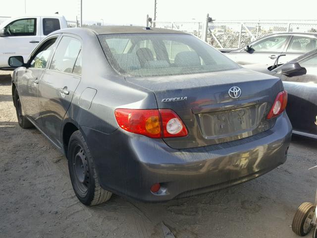 1NXBU40E29Z016220 - 2009 TOYOTA COROLLA CHARCOAL photo 3