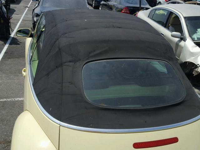 3VWCD31Y45M308362 - 2005 VOLKSWAGEN NEW BEETLE ყვითელი ფოტო 9