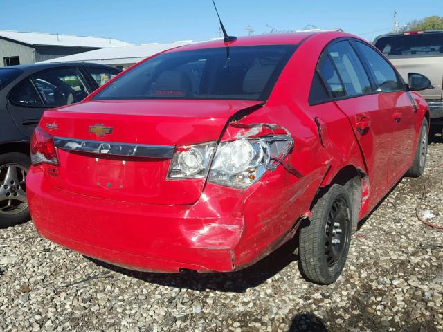 1G1PA5SH0E7479040 - 2014 CHEVROLET CRUZE LS RED photo 4