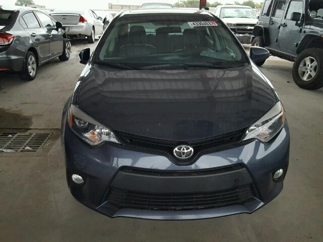 2T1BPRHE2EC178319 - 2014 TOYOTA COROLLA EC GRAY photo 9