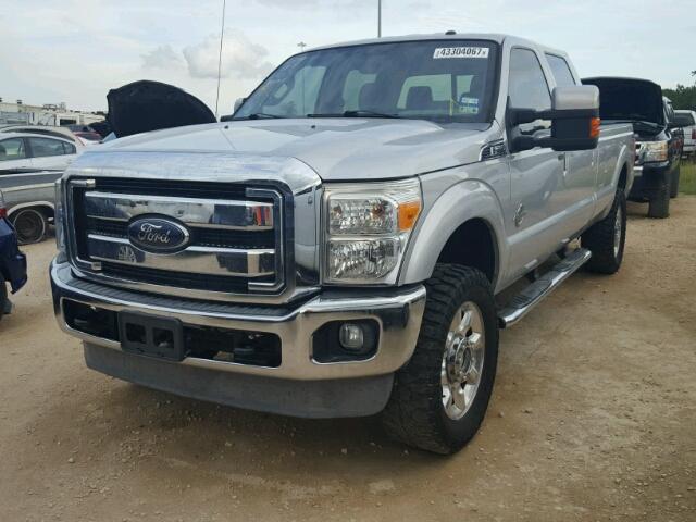 1FT8W3BT4CEA86768 - 2012 FORD F350 SILVER photo 2