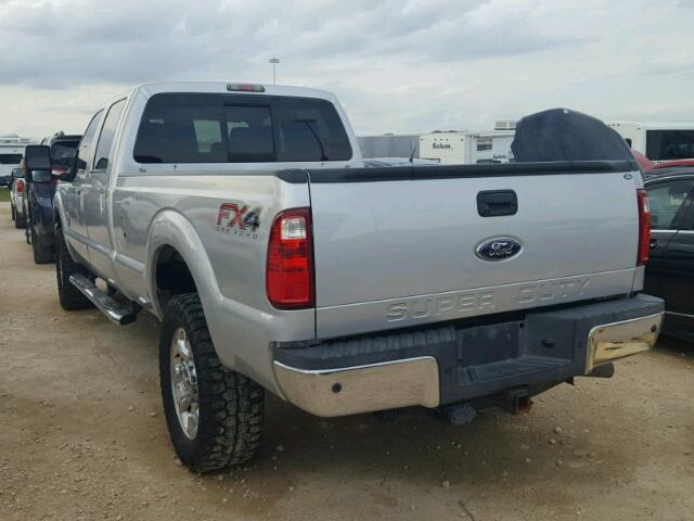 1FT8W3BT4CEA86768 - 2012 FORD F350 SILVER photo 3