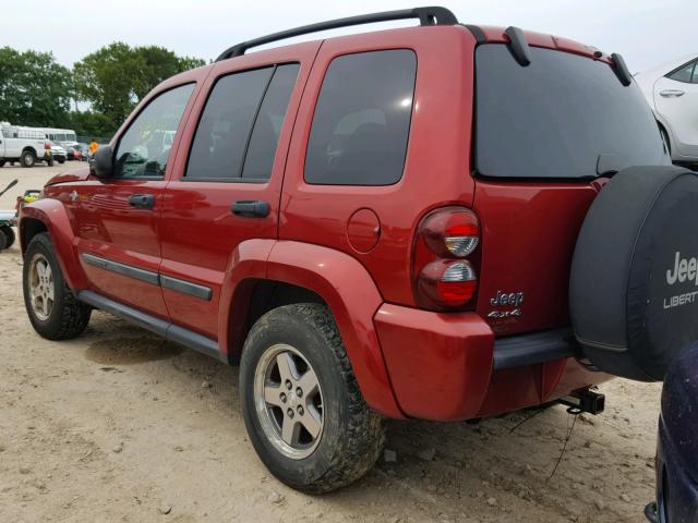 1J4GL38K05W647963 - 2005 JEEP LIBERTY RE BURGUNDY photo 3