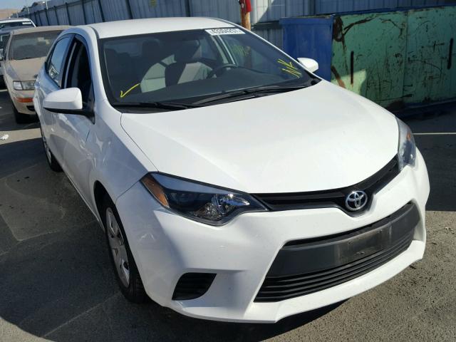 5YFBURHE2EP176451 - 2014 TOYOTA COROLLA L WHITE photo 1