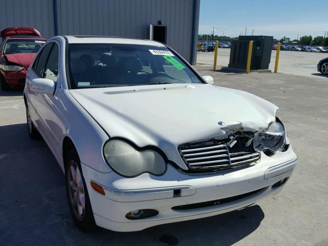 WDBRF61J81F108959 - 2001 MERCEDES-BENZ C 240 WHITE photo 1