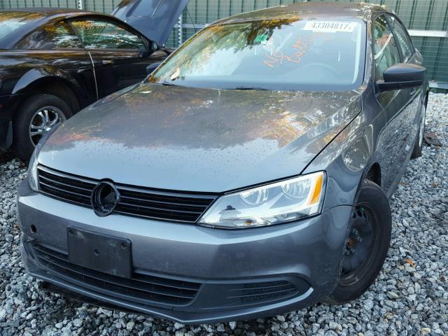 3VW1K7AJ3EM330005 - 2014 VOLKSWAGEN JETTA CHARCOAL photo 2