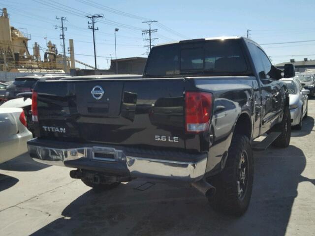 1N6AA06B84N561966 - 2004 NISSAN TITAN BLACK photo 4