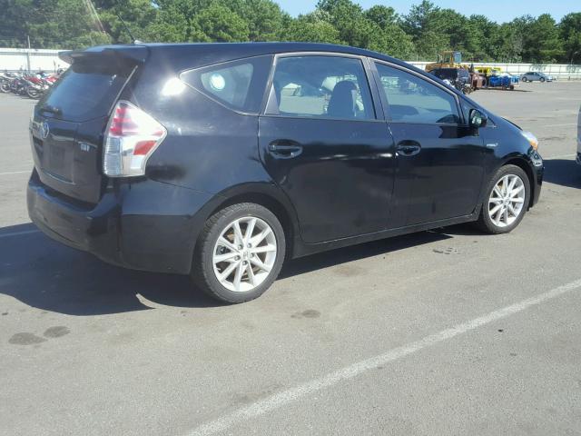 JTDZN3EUXFJ015842 - 2015 TOYOTA PRIUS V BLACK photo 4