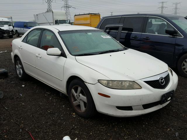 1YVFP80C545N43913 - 2004 MAZDA 6 WHITE photo 1