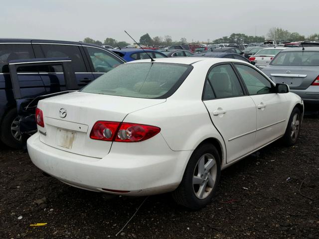 1YVFP80C545N43913 - 2004 MAZDA 6 WHITE photo 4