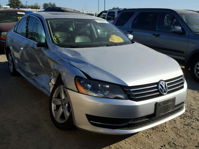 1VWBP7A32DC087813 - 2013 VOLKSWAGEN PASSAT SE SILVER photo 1